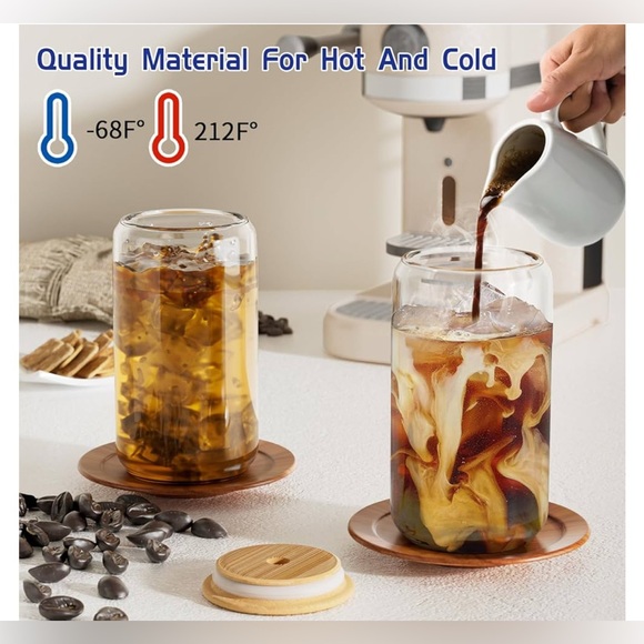 18oz Clear Tumbler with Black Monogram Bow - Picture 4 of 6